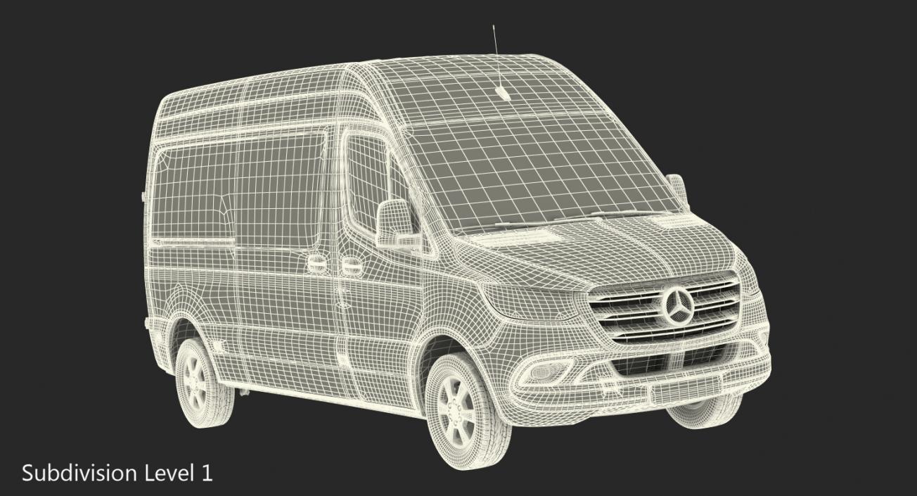 3D Mercedes Sprinter Van 2019