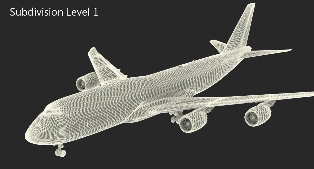 3D Boeing 747-8I Generic