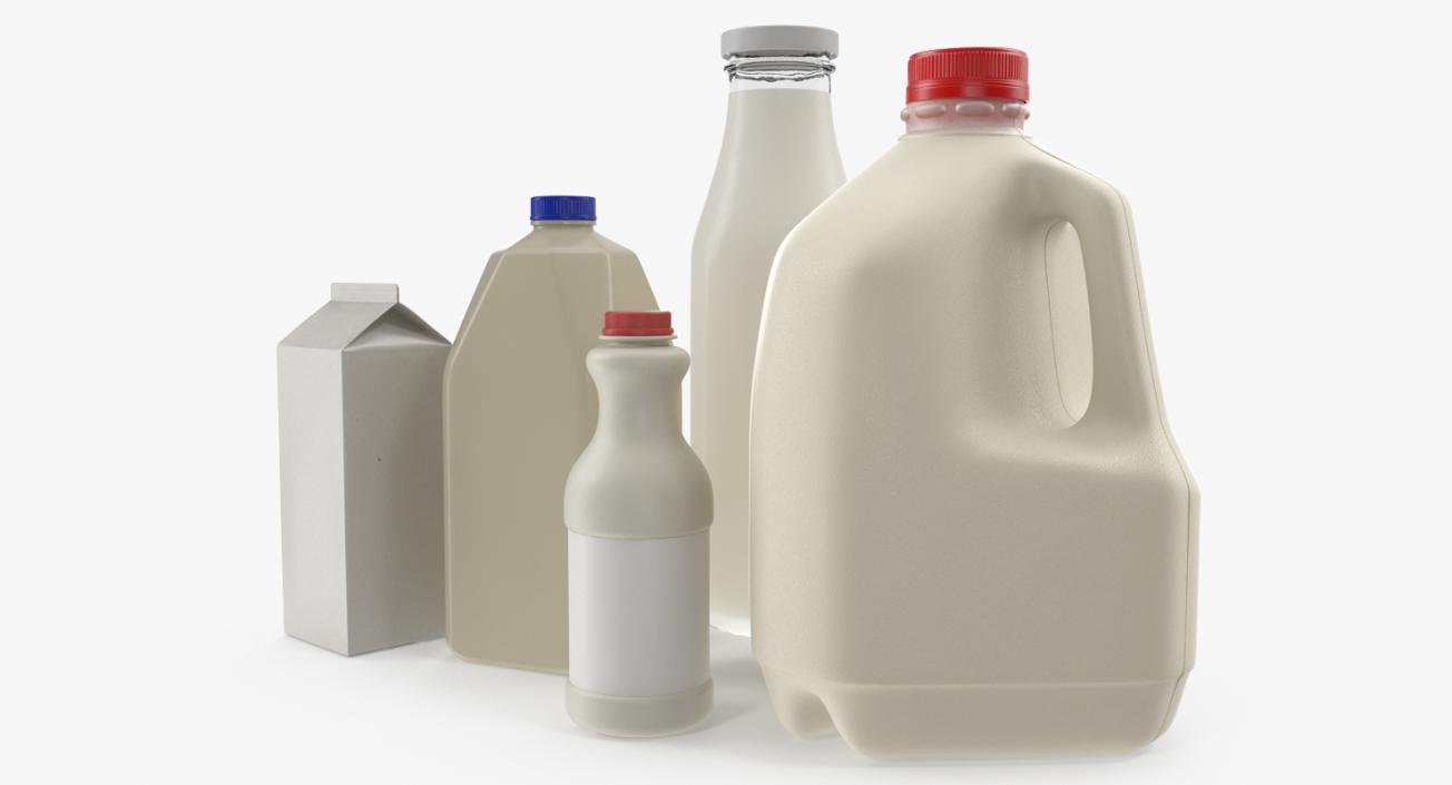 3D model Milk Bottles Collection 2