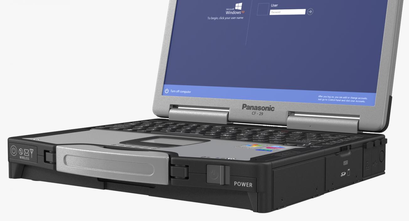 3D Panasonic Toughbook Rigged