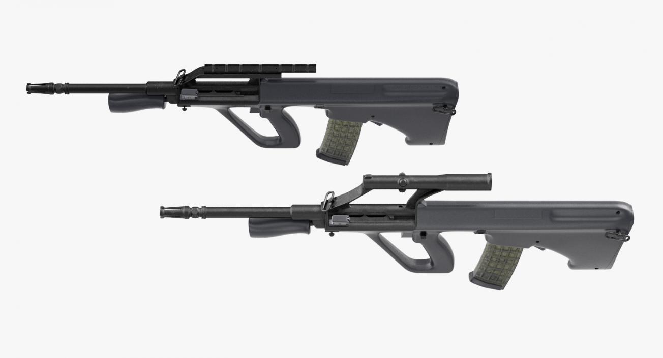 3D AUG Rifles Collection