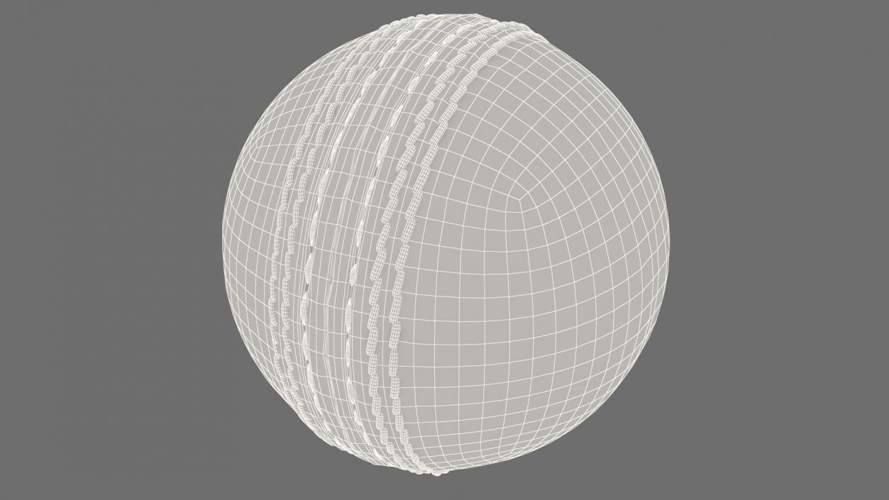 3D Cricket Ball White model
