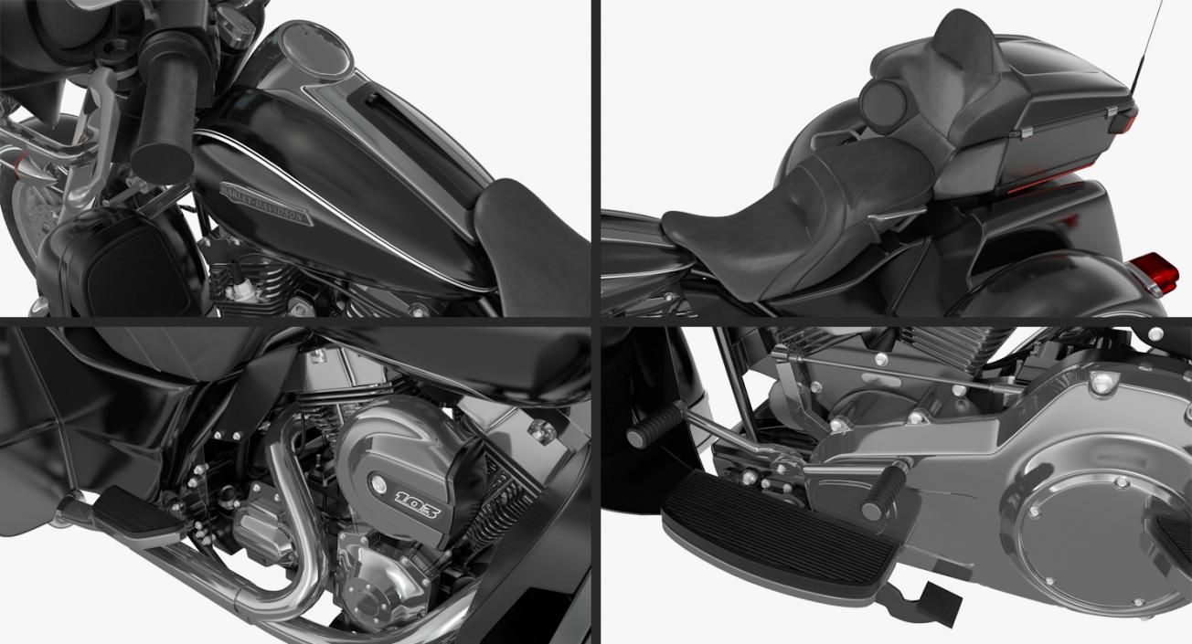 3D model Harley Davidson Tri Glide 2016