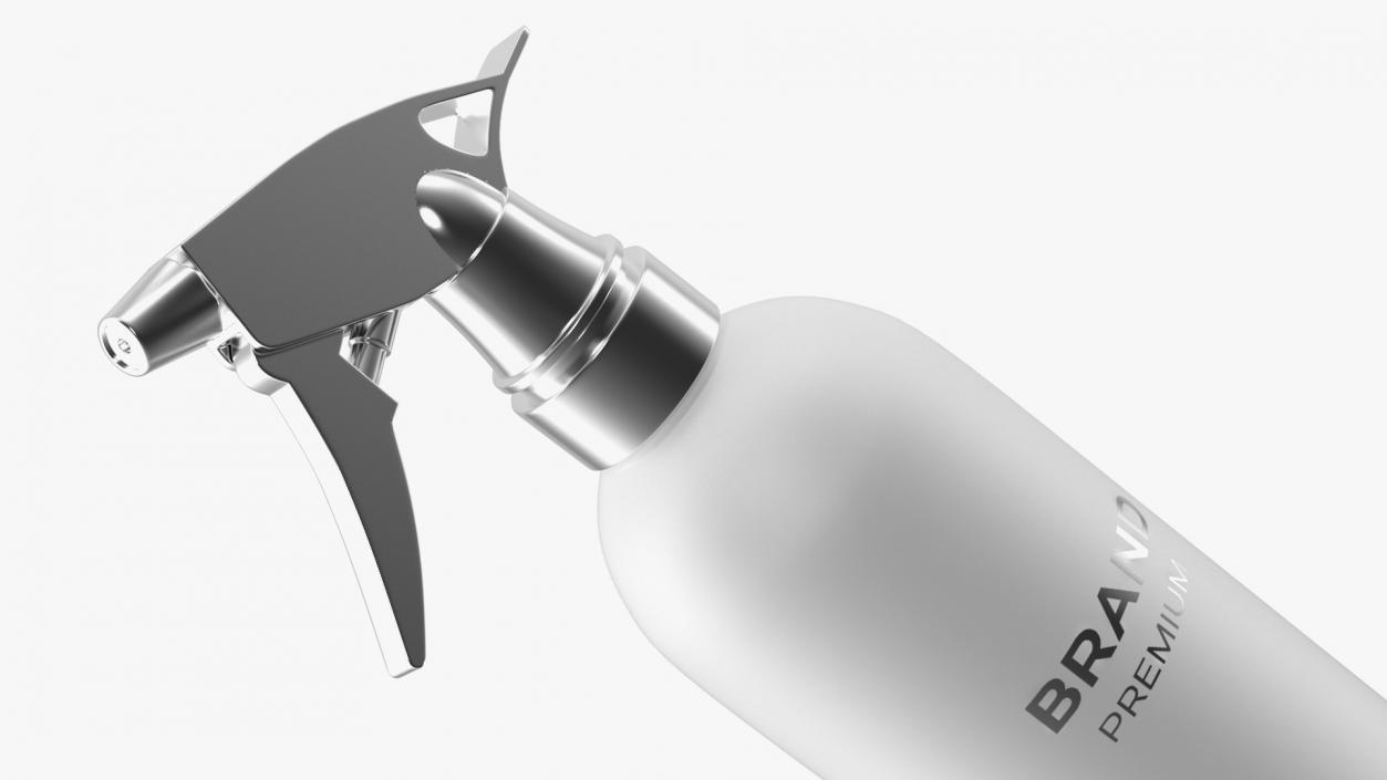 3D White Trigger Sprayer Bottle model