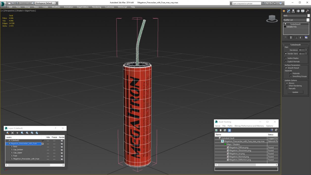 3D model Megatron Firecracker with Fuse