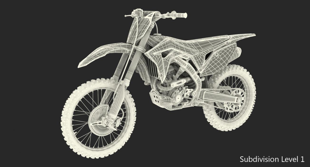 3D Motocross Bike Honda CRF250R 2018 model