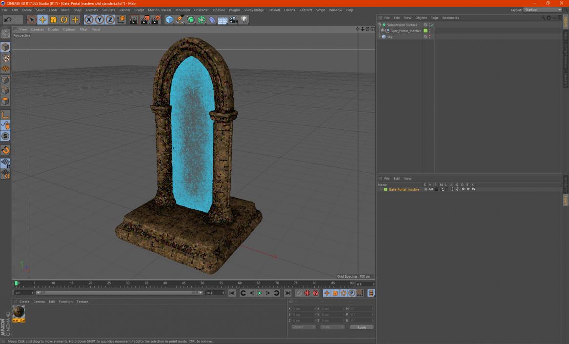 3D model Gate Portal Inactive