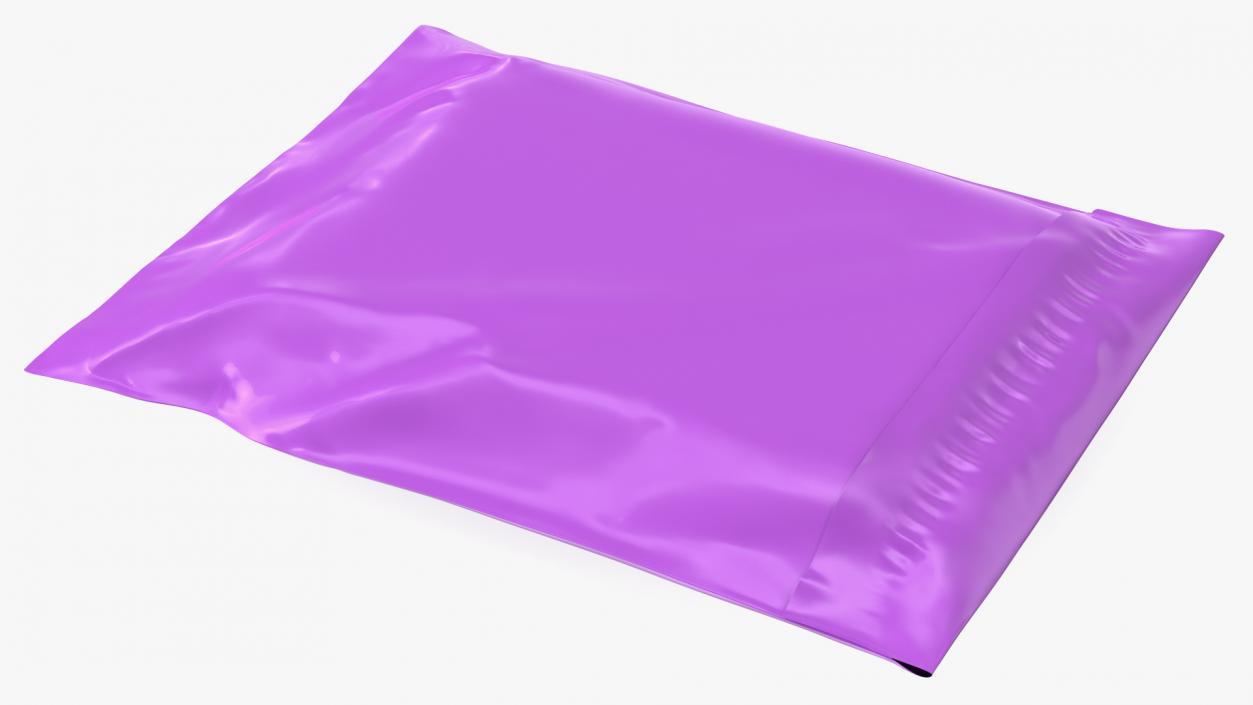 3D model Poly Mailer Plastic Bag Pink Closed
