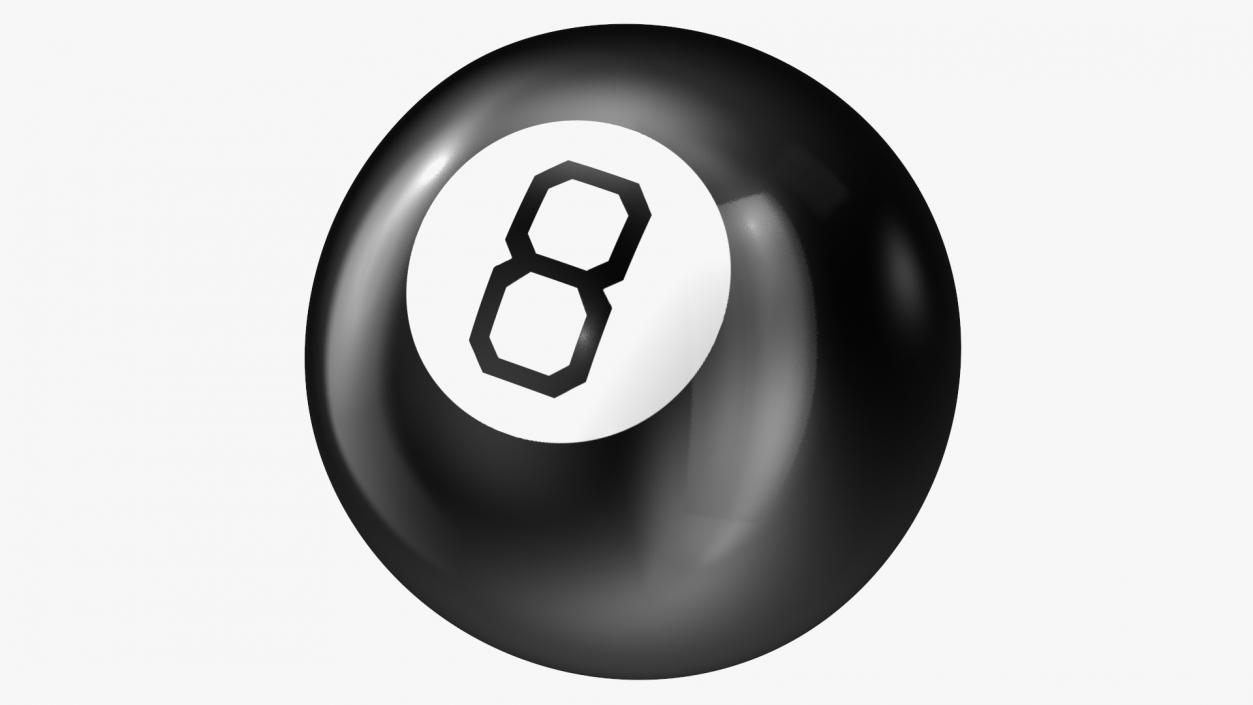 Magic 8 Ball Answer No 3D