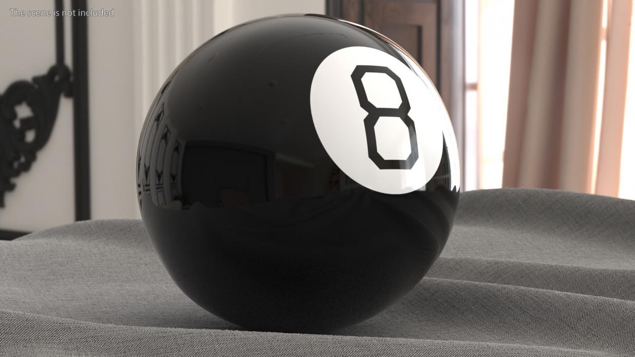 Magic 8 Ball Answer No 3D