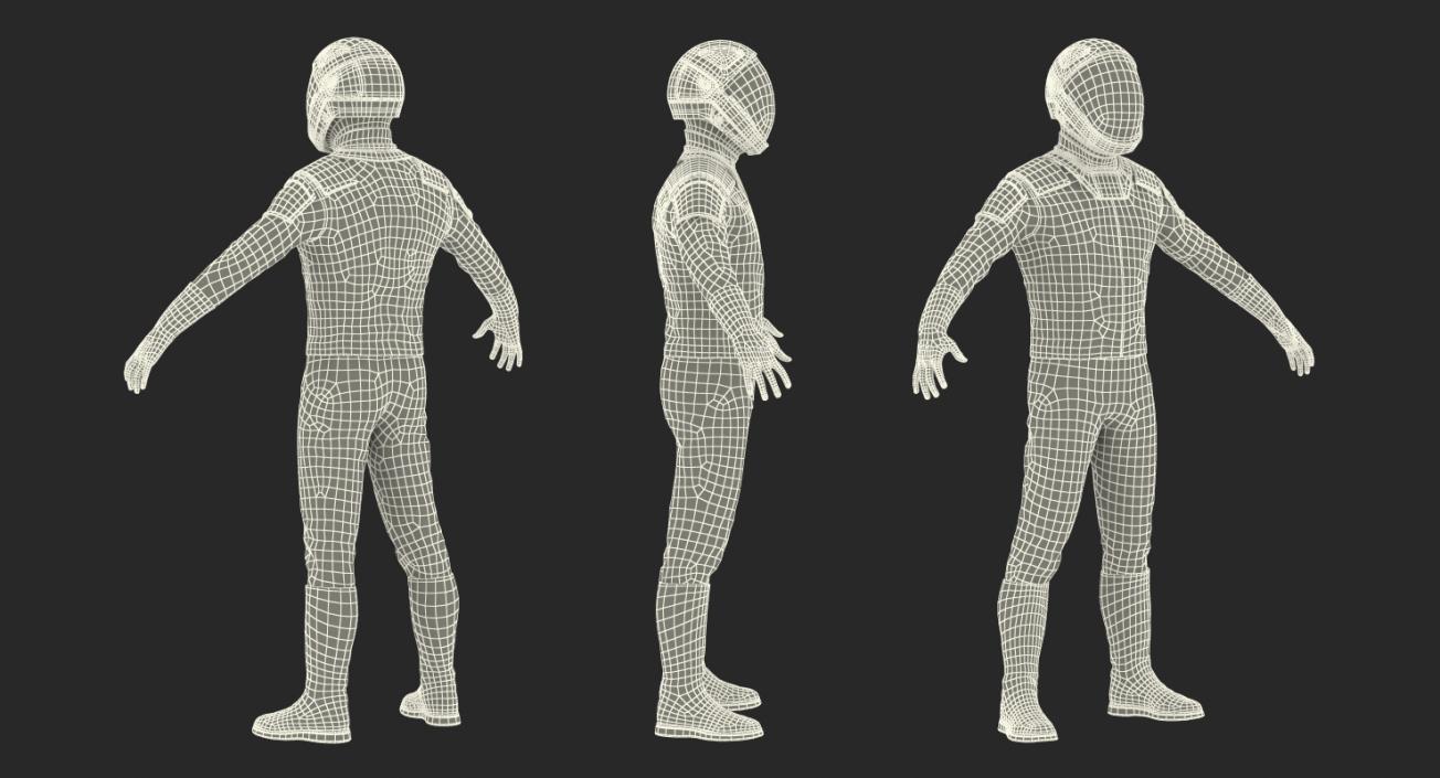 3D Futuristic Space Suit Rigged model