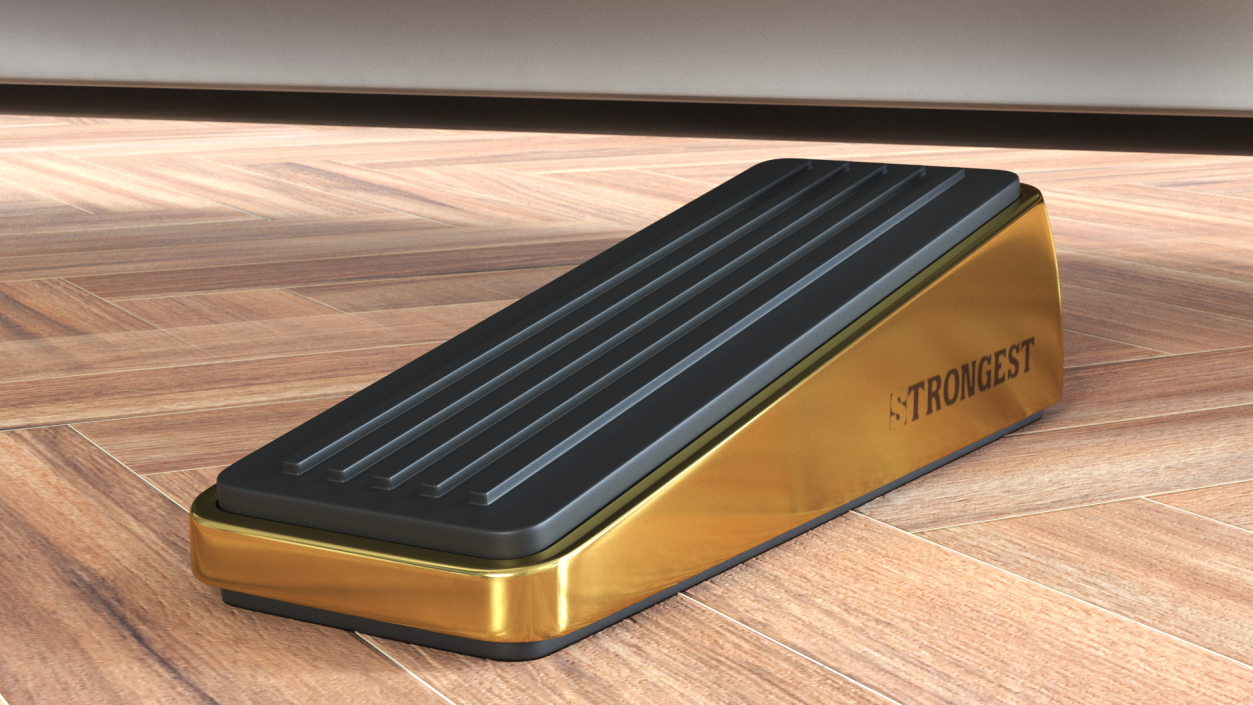 Strongest Door Wedge Golden 3D