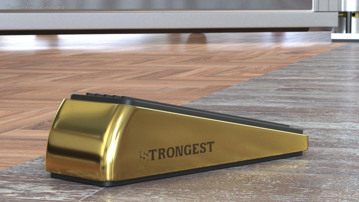 Strongest Door Wedge Golden 3D