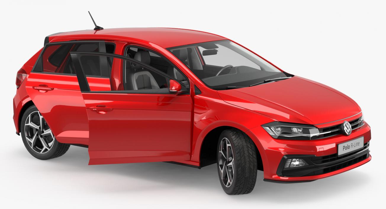 Volkswagen Polo 2018 Rigged 3D
