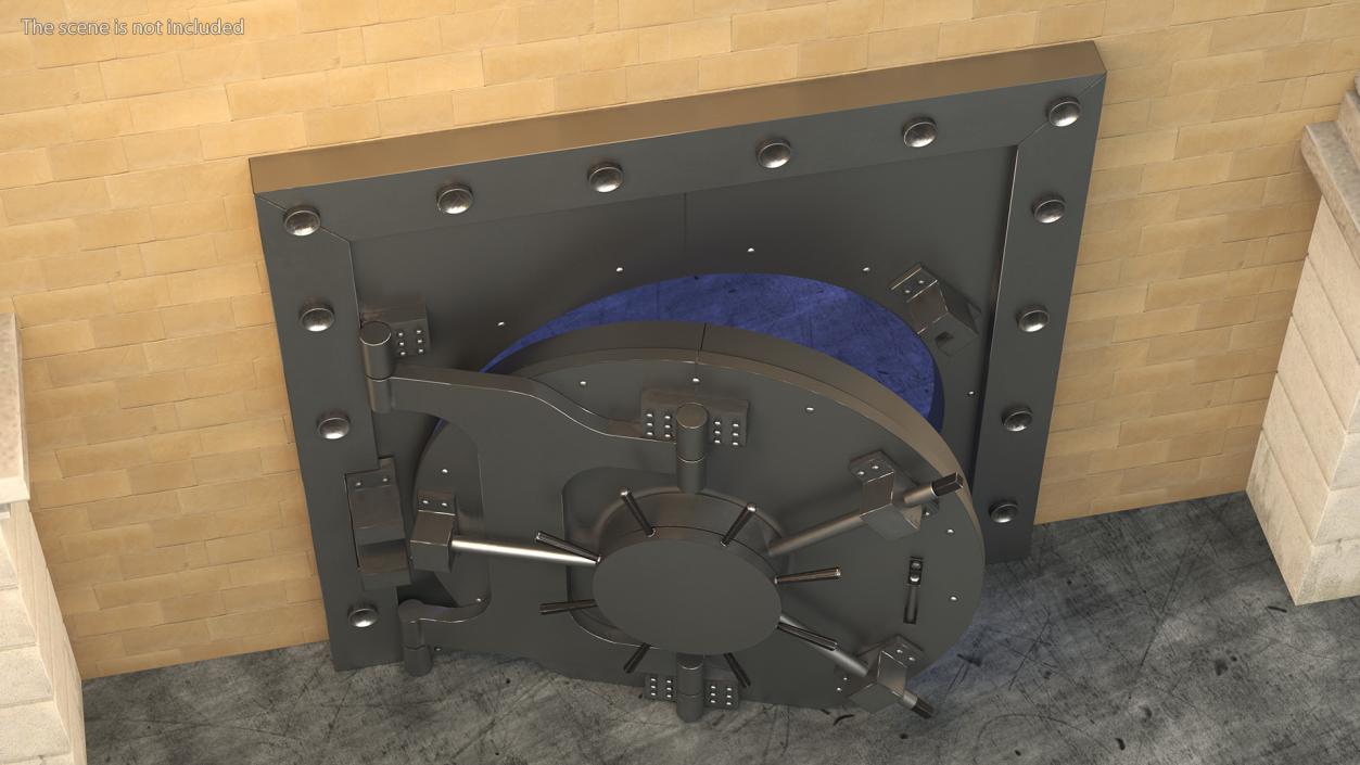 3D Round Bank Vault Door