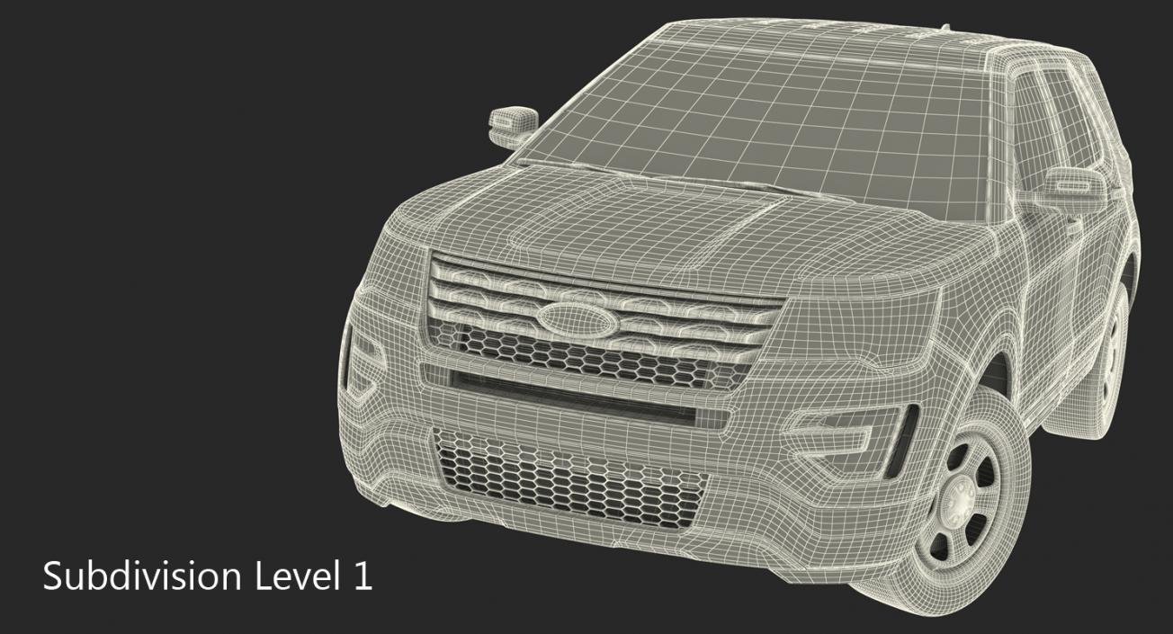 3D model Ford Explorer 2016 Rigged