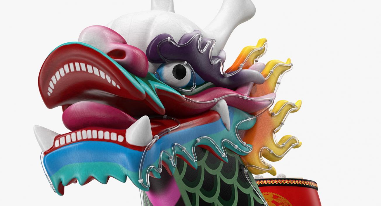 3D Colourful Dragon Boat