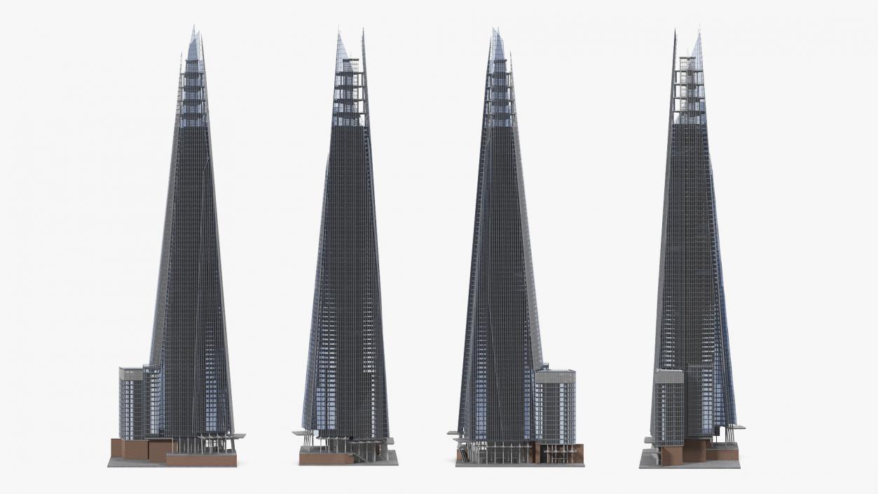 3D model The Shard Skyscraper