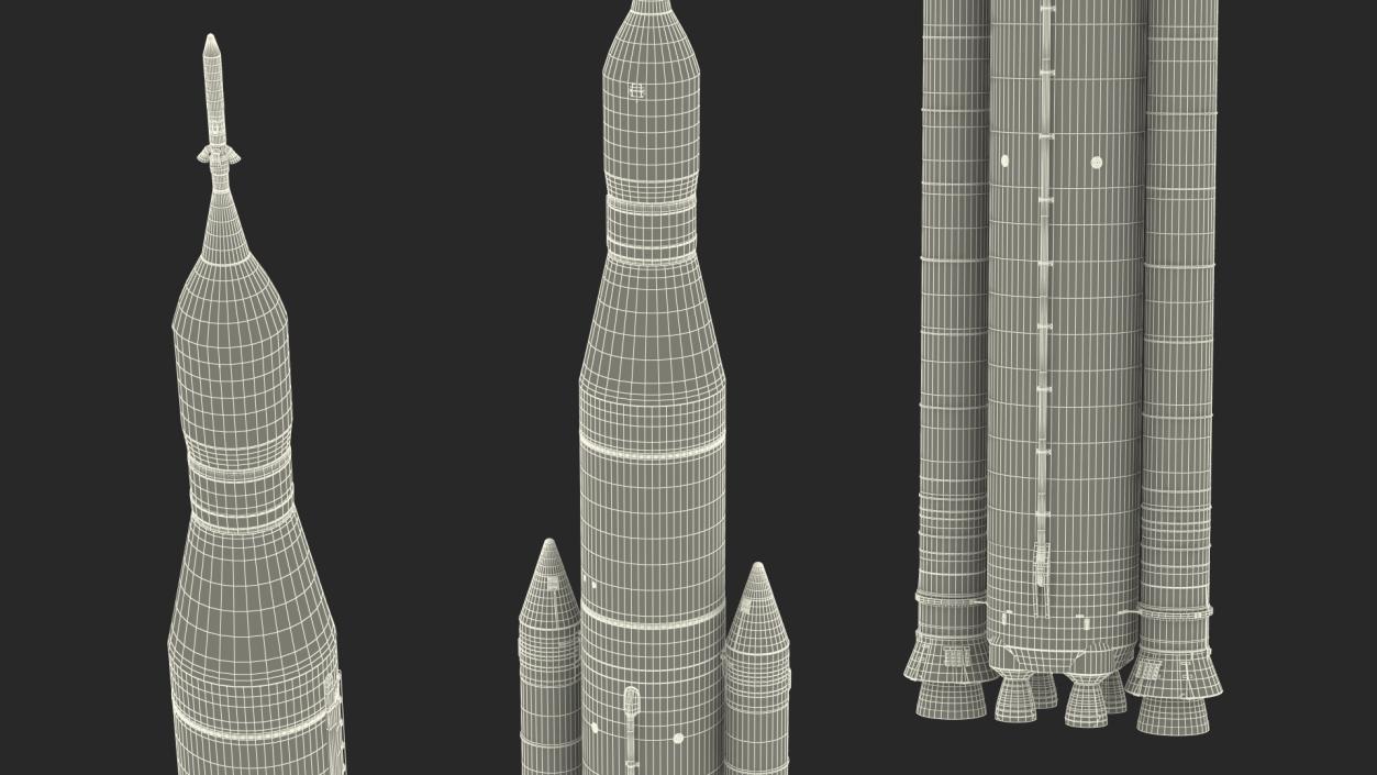 NASA Space Launch System 3D model