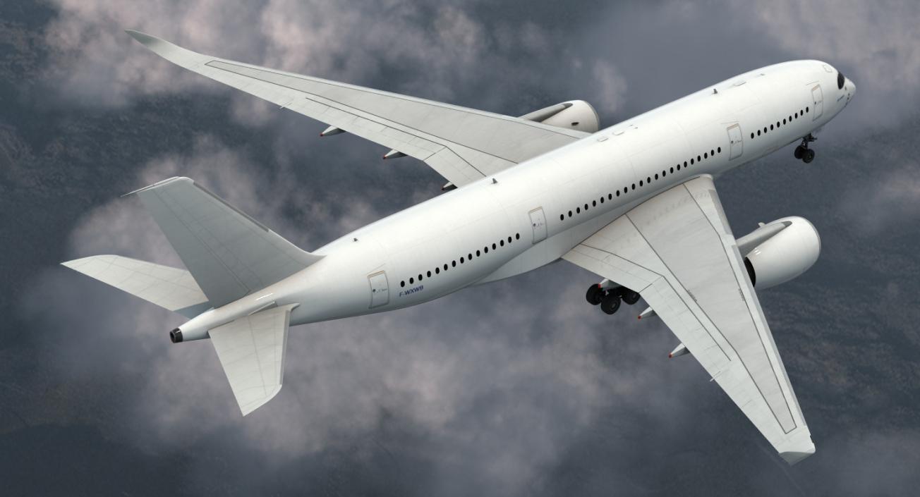 3D Airbus A350-800 Generic model