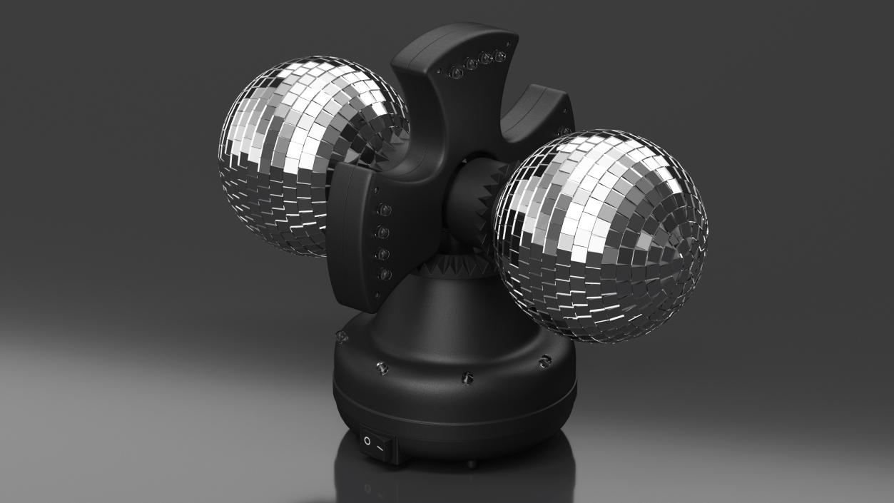 Twin Disco Mirror Ball Rigged 3D model