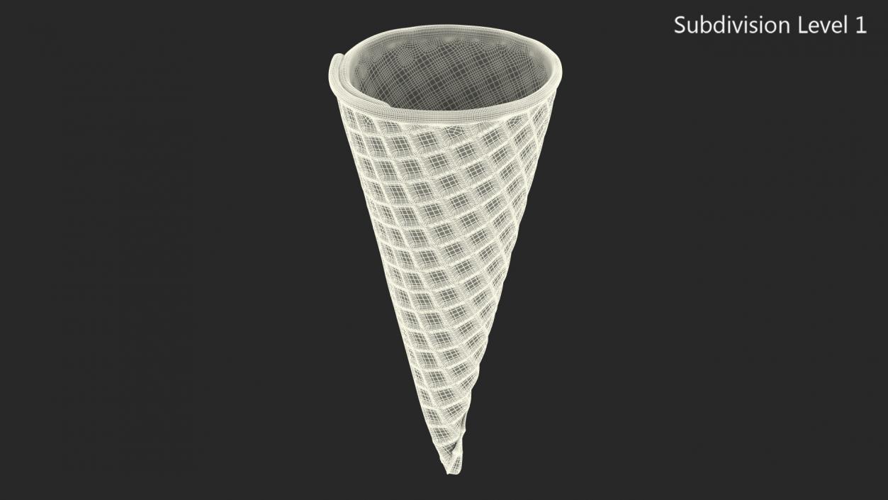 3D model Empty Ice Cream Cone