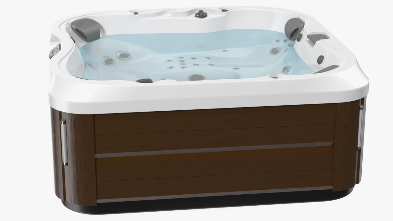 3D Jacuzzi J 335 Hot Tub Brown with Water model
