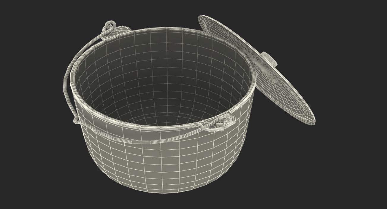 Camping Hanging Pot Used 3D model