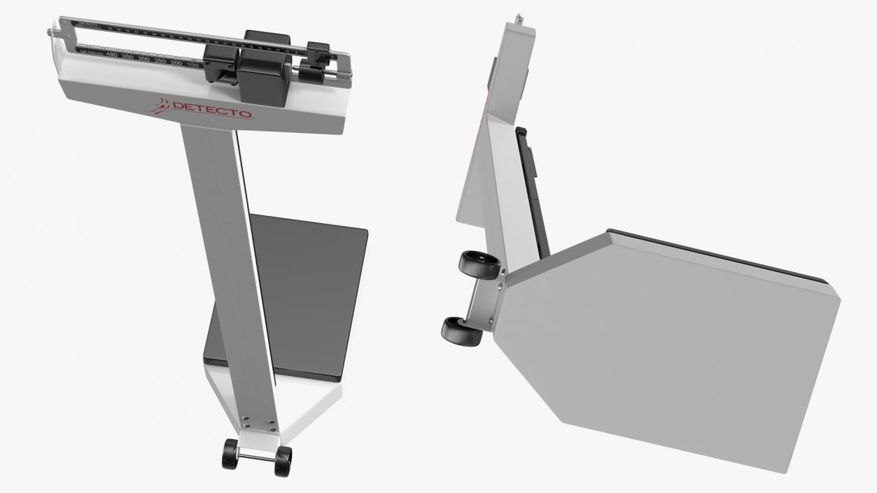 3D model Detecto Weigh Beam Scale with Height Rod