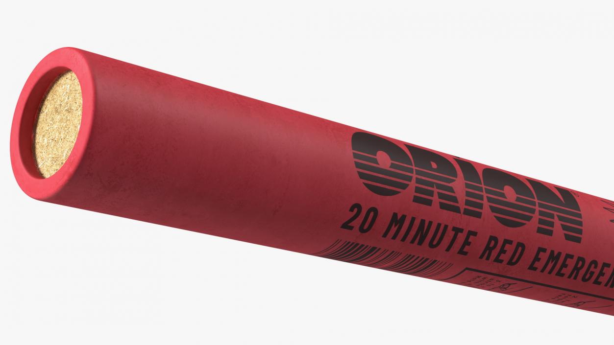 Orion Safety 20 Minute Red Road Flare 3D