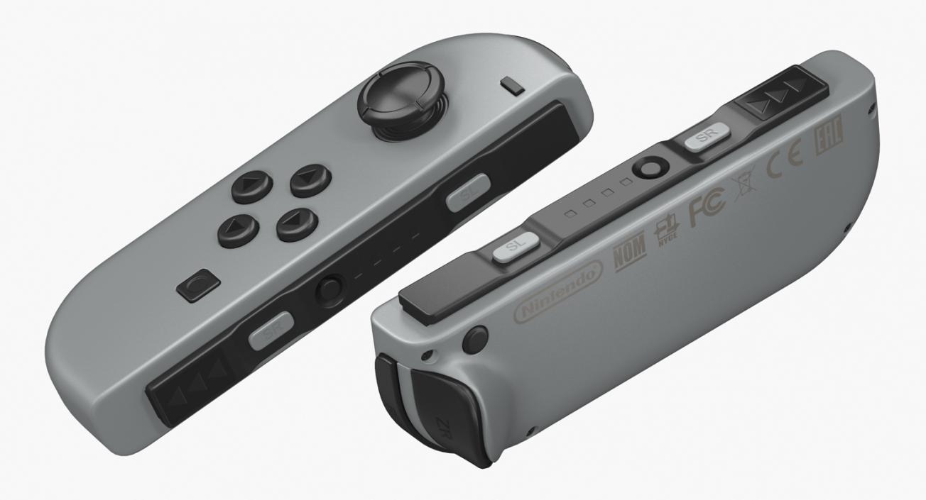 3D Nintendo Switch with Gray Joy Con model