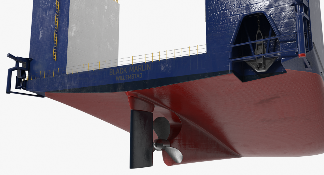 Heavy Lift Vessel Rigged 3D model