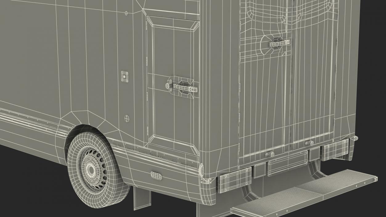 3D ASB Mercedes Sprinter Ambulance Rigged model