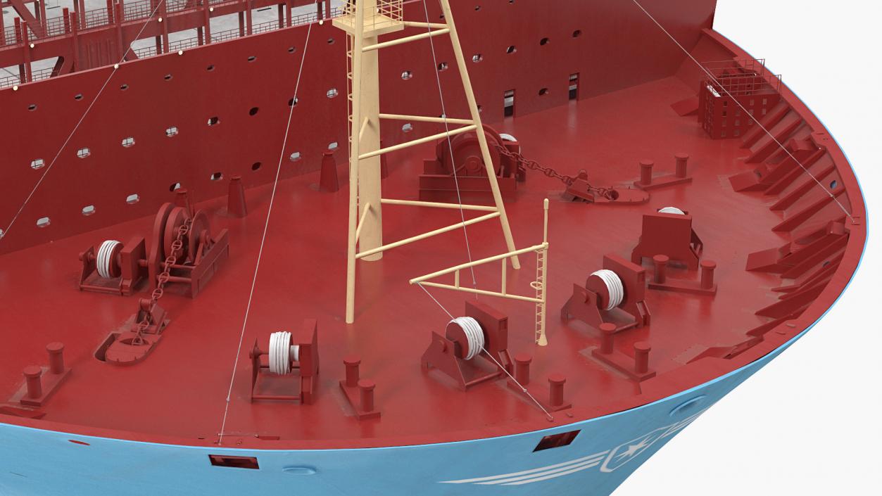 3D Maersk McKinney Moller Container Ship Empty model