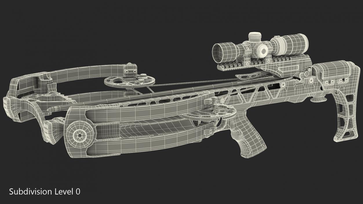 Crossbow Mission Sub-1 XR Black with Arrow 3D