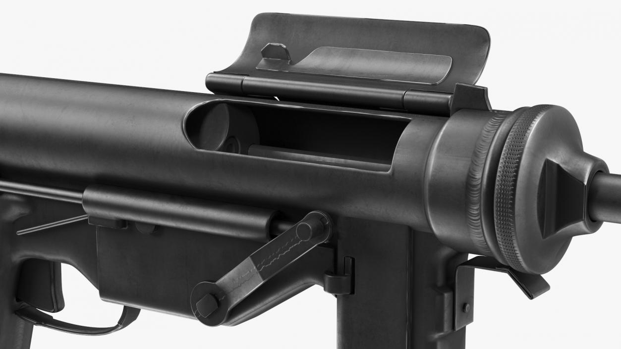 M3 Grease Gun Submachine Gun 45 Caliber 3D model