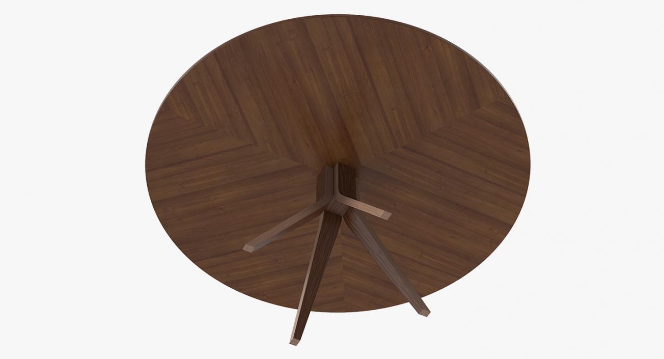 3D Round Dinner Table model