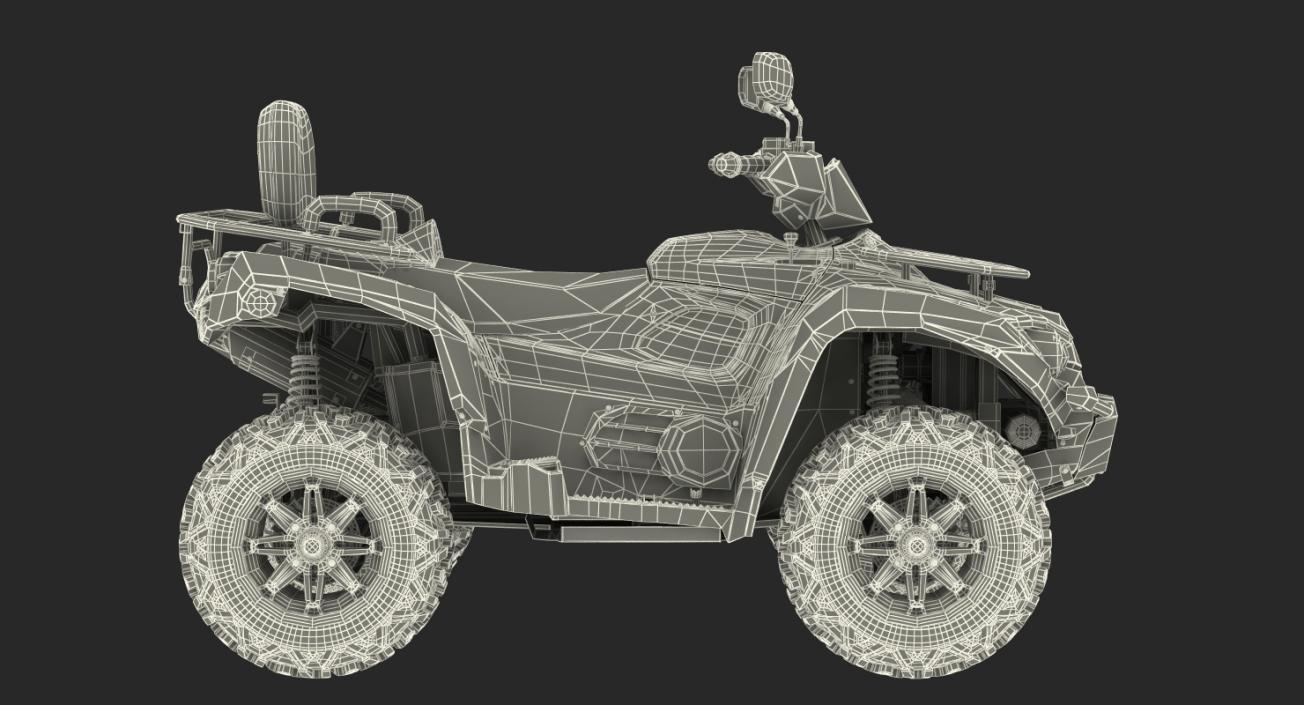 3D ATV Four Wheeler Bike Generic Rigged