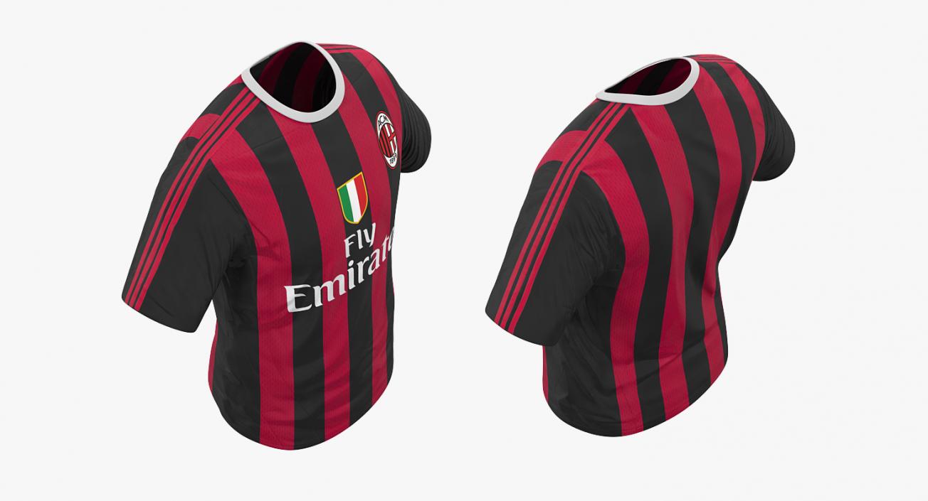Soccer T-Shirt Milan 2 3D