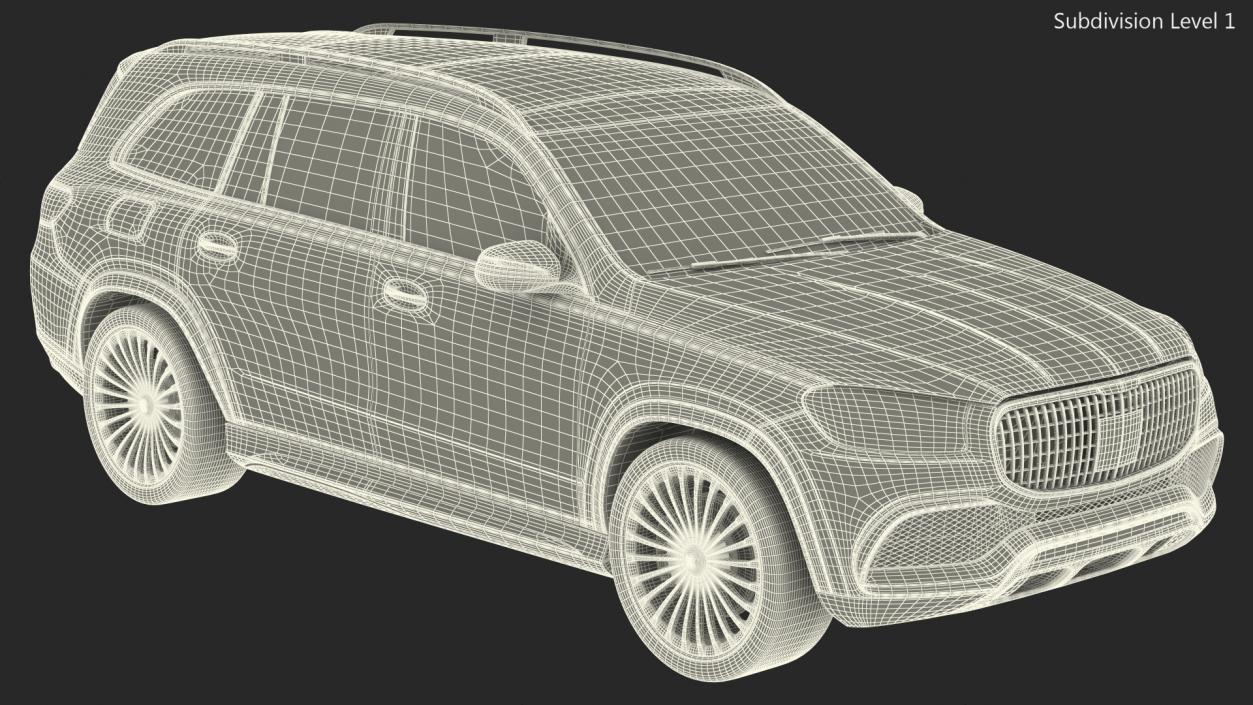 3D Luxury SUV Simple Interior