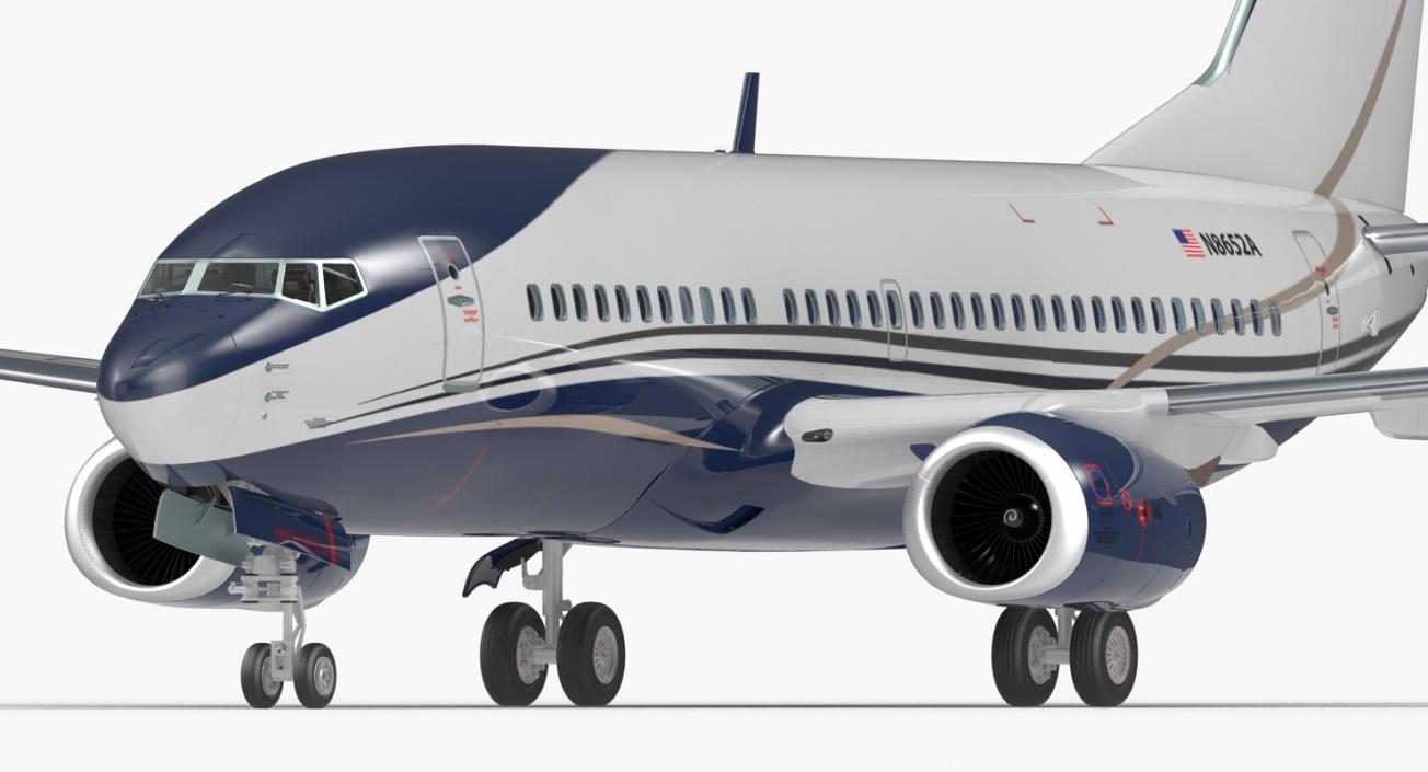 3D Boeing 737-700 with Interior Generic