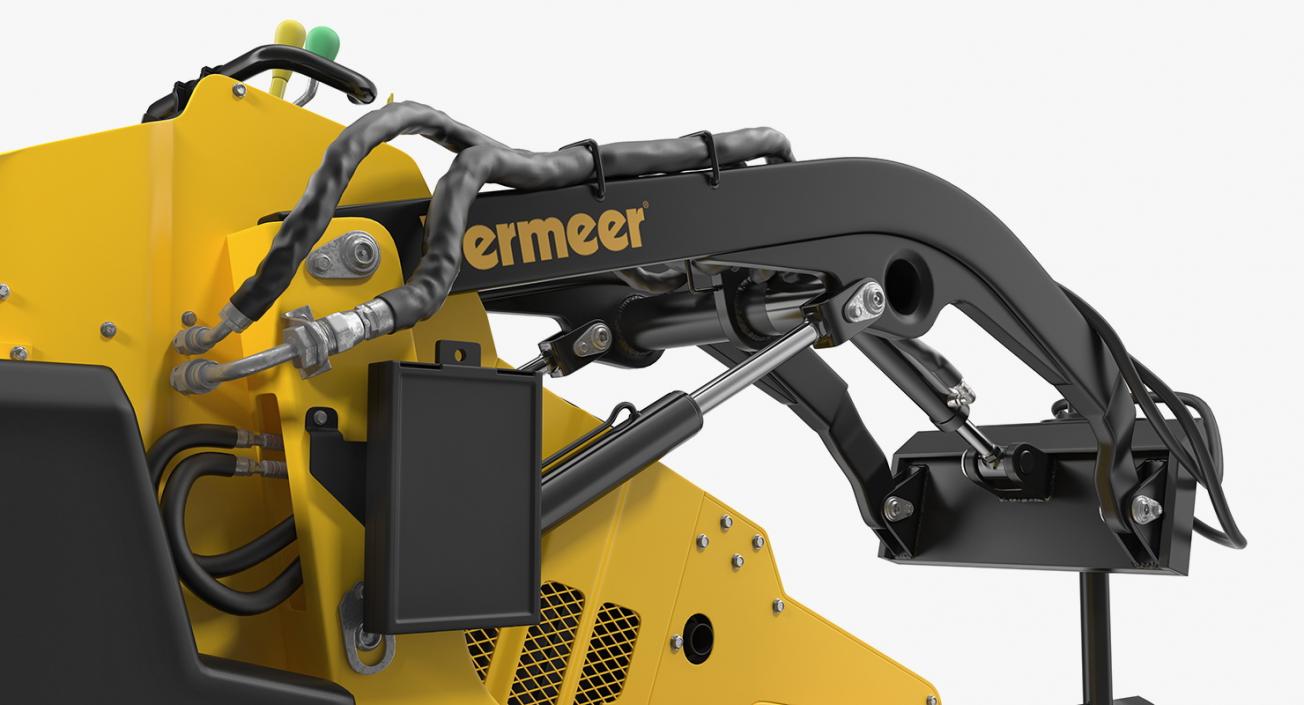 3D Mini Skid Steer Loader Vermeer with Auger Drill Clean model