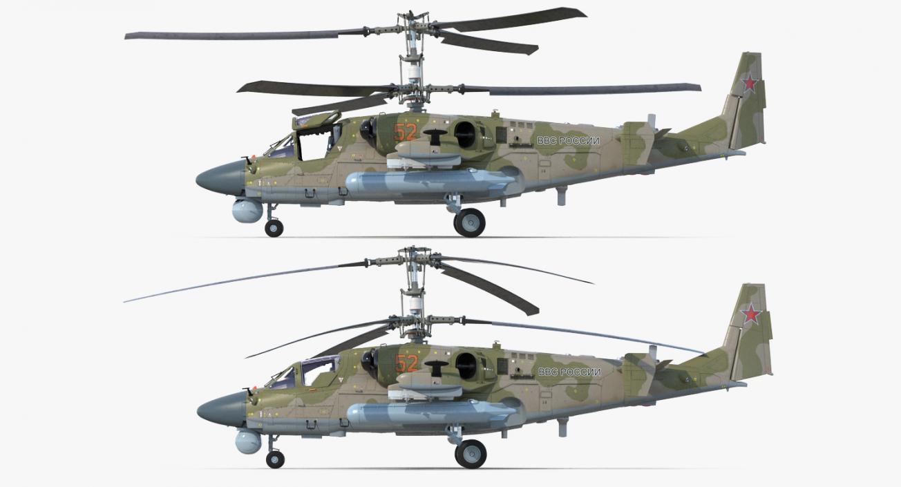 3D Rigged Russian Military Helicopters Collection