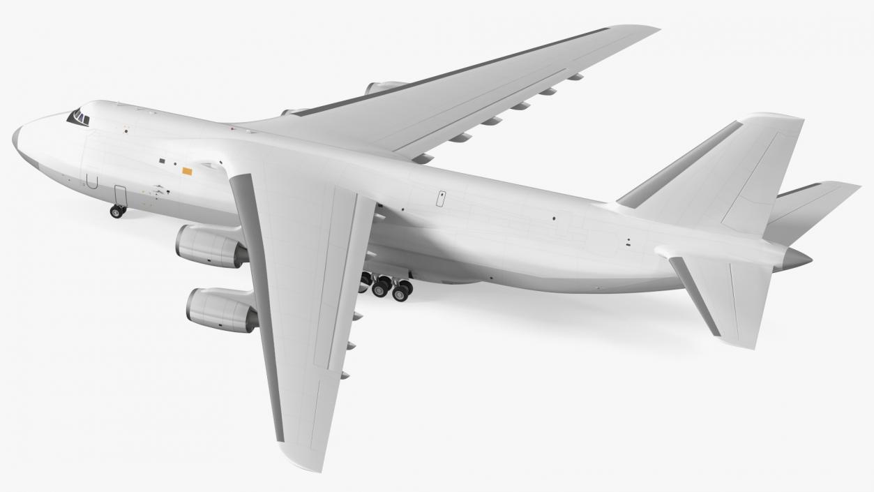 Russian Heavy Transport Aircraft Rigged 3D model