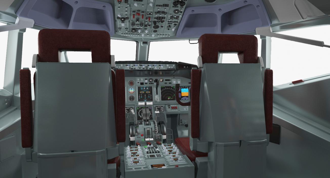 3D Passenger Airplane Cockpit