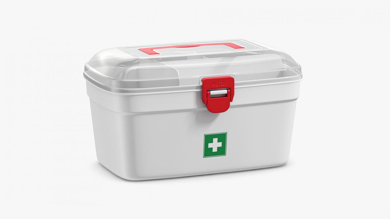Emergency Medical Box Empty 3D