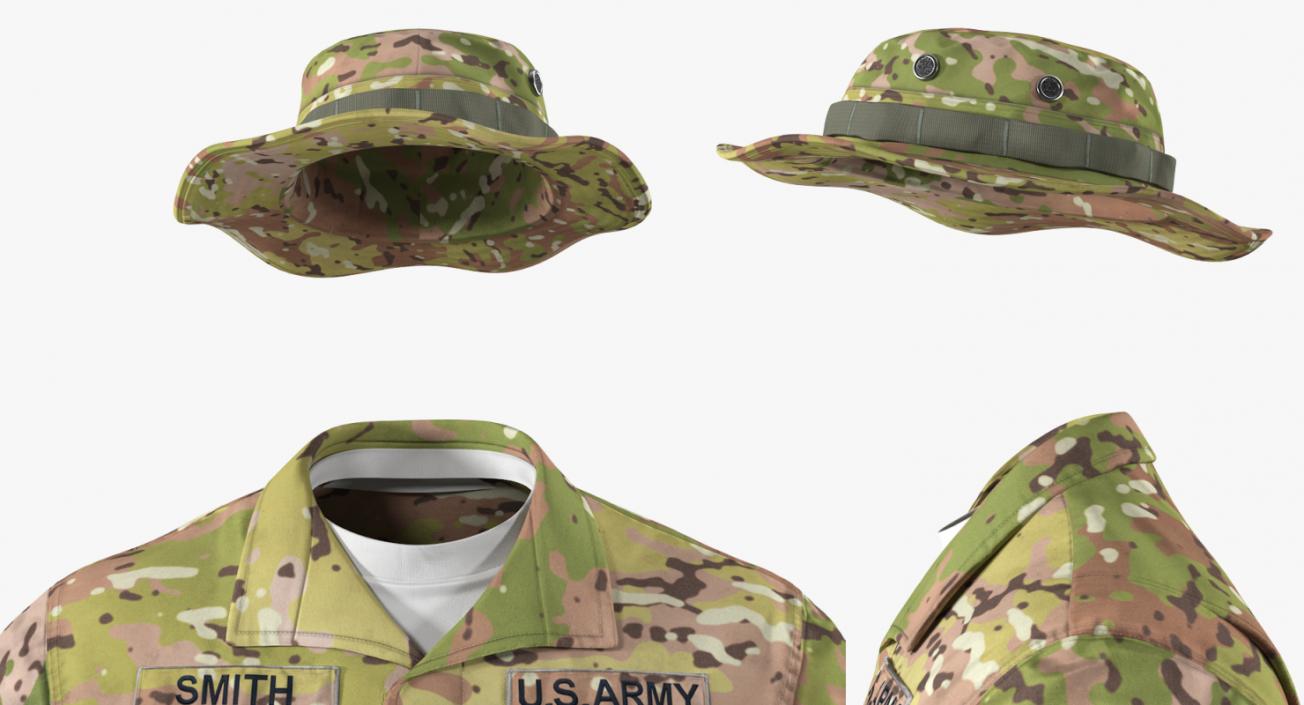 US Army Combat Uniform Camo 3D