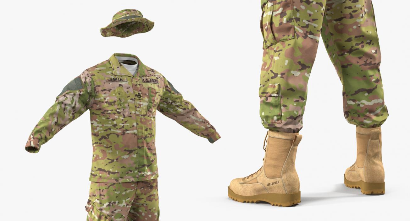 US Army Combat Uniform Camo 3D
