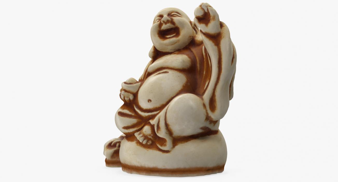 3D model Buddha Ivory Netsuke
