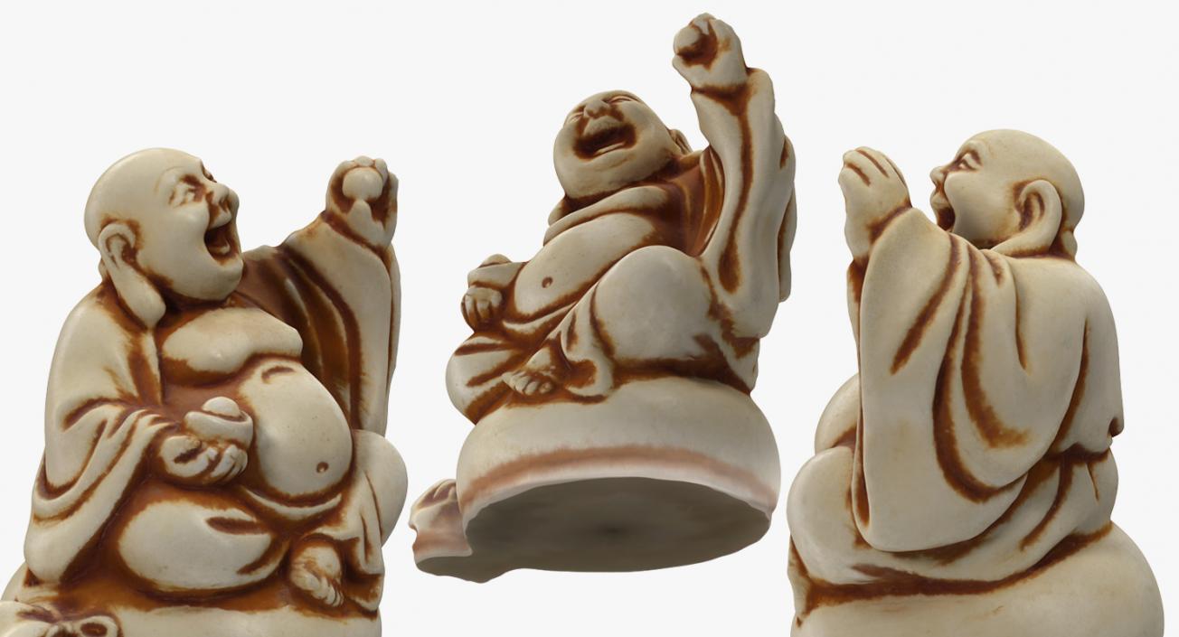 3D model Buddha Ivory Netsuke